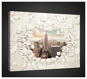 Obraz obrazy na ścianę miasto uliczka most 100x75