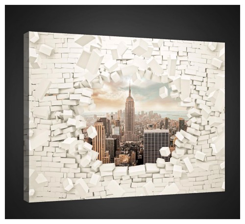 Obraz obrazy na ścianę miasto uliczka most 100x75