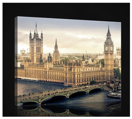 Obraz obrazy na ścianę miasto uliczka most 100x75