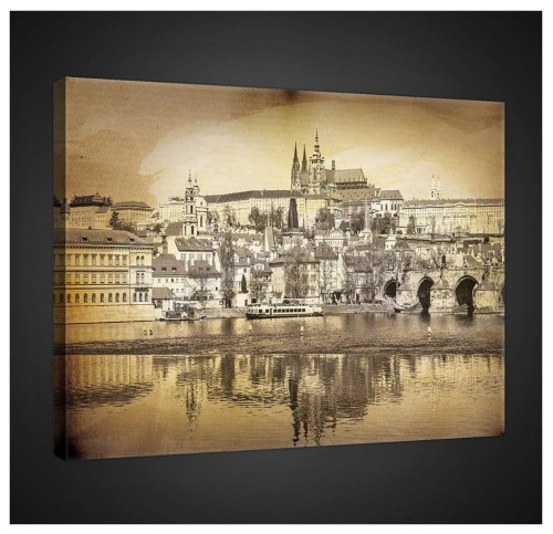 Obraz obrazy na ścianę miasto uliczka most 100x75