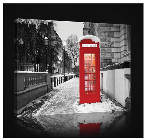 Obraz obrazy na ścianę miasto Londyn budka 100x75