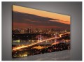 Obraz obrazy na ścianę miasto nocą most 100x75