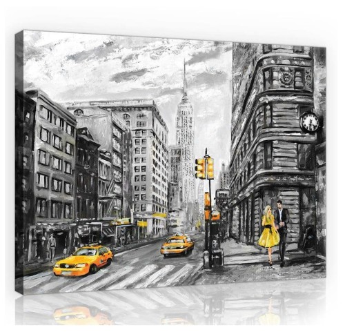 Obraz jak malowany miasto obrazy na ścianę 100x75