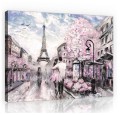 Obraz obrazy na ścianę miasto Paryż wieża 100x75