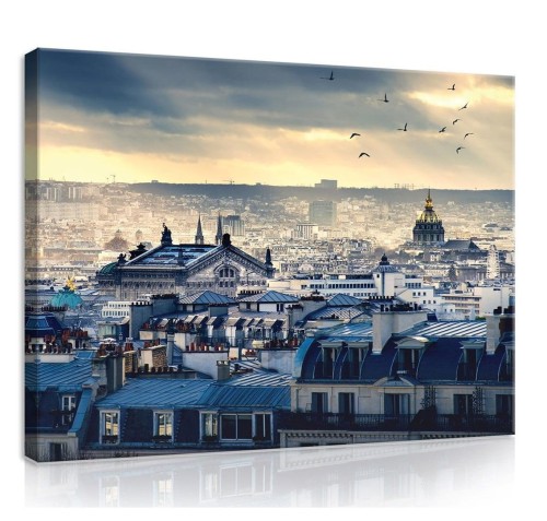 Obraz obrazy na ścianę miasto budynki niebo 100x75