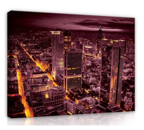 Obraz obrazy na ścianę miasto uliczka most 100x75