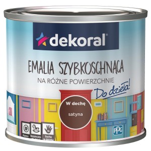 Farba Dekoral akrylux szybkoschnąca do drewna ,do mebli i metalu 0,5l w dec