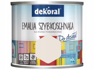Farba Dekoral Akrylux szybkoschnąca do drewna i metalu 0,5l CZYSTA KARTKA