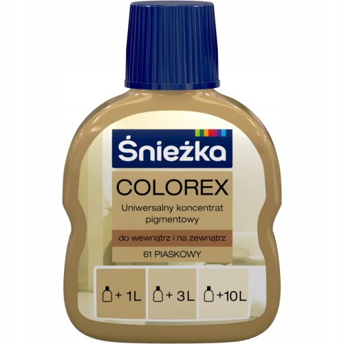 Pigment barwiący pigment Śnieżka 0,1 l piaskowy mat