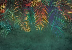 Fototapeta na ścianę LIŚCIE PALMY efekt 3D PIÓRA flizelina + KLEJ