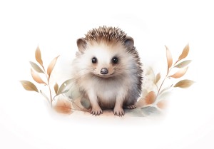 Fototapeta DLA DZIECI na ścianę słodkie zwierzaki JEŻ jeżyk +KLEJ