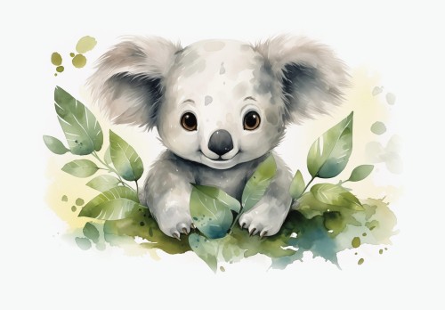 Fototapeta DLA DZIECI na ścianę słodkie zwierzaki PANDA+ KLEJ