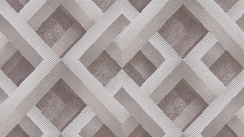 Tapeta ścienna dekoracyjna z elementami geometrii 3D w odcieniach szarości