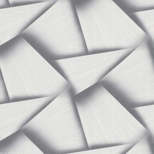 Tapeta ścienna 3D zmywalna oryginalny wzór szalona geometria szary brokat