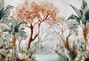 FOTOTAPETA na flizelinie drzewa Palmy liście palma + klej gratis