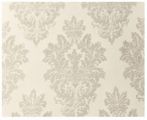 Tapeta winylowa na flizelinie imitacja tkaniny z eleganckim ornamentem