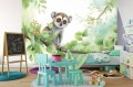 Fototapeta dla dzieci jak malowany obraz żywe kolory LEMUR + klej gratis