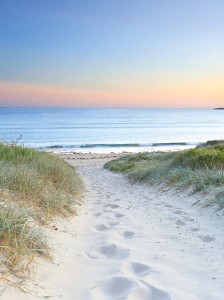 FOTOTAPETA na flizelinie PIONOWA morze plaża mural + KLEJ GRATIS