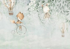 Fototapeta dla DZIECI zwierzęta jak malowany obraz BALON + klej gratis