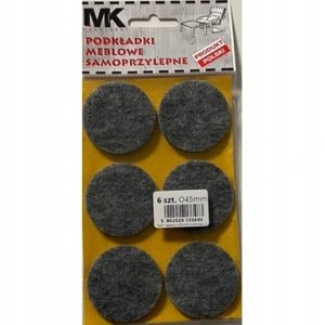 Podkładki filcowe samoprzylepne MK 45 mm 6 sztuk