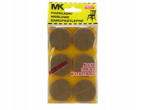 Podkładki filcowe samoprzylepne Premium 45mm 6 sztuk