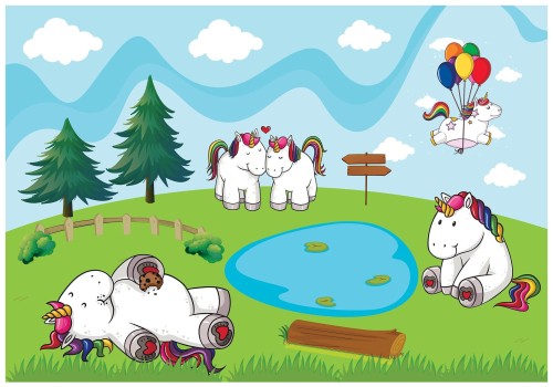 Fototapeta dla dzieci kucyki fototapety