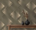 Tapeta ścienna zmywalna geometryczna wzór romby imitacja tkaniny flizelina