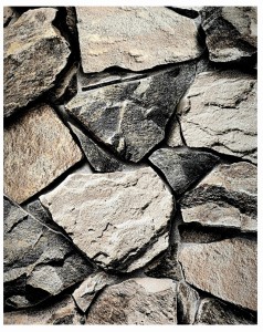 Tapeta winylowa na ścianę 3D zmywalna naturalny kamień mur beż złoto