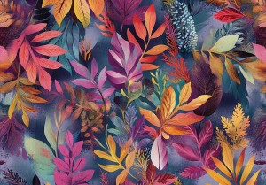 FOTOTAPETA LIŚCIE na flizelinie DO SALONU SYPIALNI fototapety na ścianę