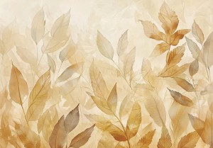 FOTOTAPETA LIŚCIE na flizelinie DO SALONU SYPIALNI fototapety na ścianę