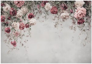 FOTOTAPETA LIŚCIE na flizelinie KWIAT łączka kwiaty fototapety + klej