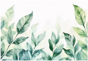 FOTOTAPETA LIŚCIE na flizelinie PIĘKNE LIŚCIE gałązki fototapety + klej