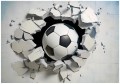 FOTOTAPETA 3D EFEKT na flizelinie PIŁKA NOŻNA młodzieżowa SUPER EFEKT HD