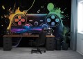 FOTOTAPETA młodzieżowa na flizelinie PAD KONSOLA gaming SUPER EFEKT + KLEJ