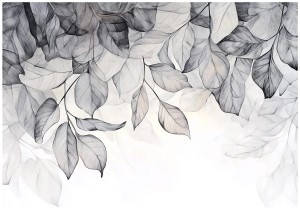 Fototapeta liście 3D EFEKT NOWOCZESNA elegancka salon sypialnia SUPER EFEKT