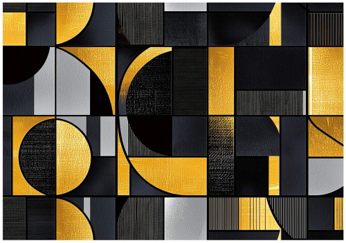 Fototapeta do sypialni do salonu abstrakcja geometryczna MODERN art deco