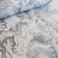 Tapeta winylowa na flizelinie tynk, beton szary złoto kuchnia przedpokój