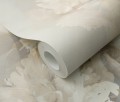 Tapeta winylowa na flizelinie beżowe kwiaty pastelowe salon sypialnia