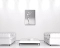 Obraz na płótnie obraz na ścianę kobieta biała szara 40 x 60