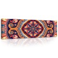 Obraz na płótnie obraz na ścianę mandala pomarańczowa granatowa 145 x 45