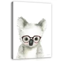Obraz na płótnie obraz na ścianę biały szary koala 75 x 100