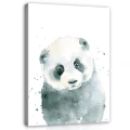 Obraz na płótnie obraz na ścianę biały szary panda 75 x 100