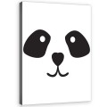Obraz na płótnie obraz na ścianę biały czarny panda twarz 40x60