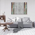 Obraz na płótnie obraz na ścianę szary kolorowy beton drewno 75x100