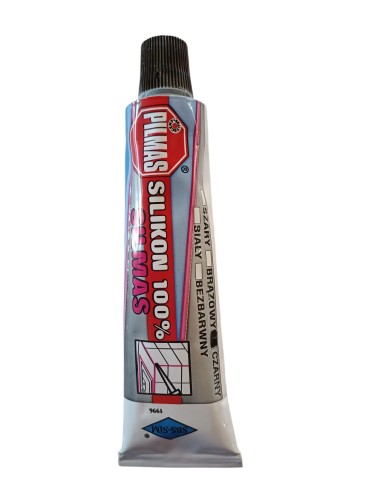 PILMAS silikon profesjonalny sanitarny 100% 80 ml kolor czarny