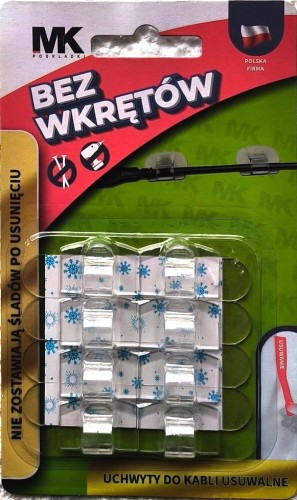 UCHWYTY DO KABLI USUWALNE 8sztuk