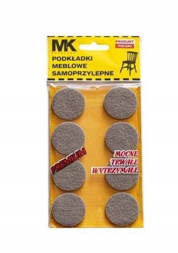 Podkładki filcowe MK Konrad Kamiński Ø 34 mm grafitowe