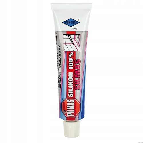 PILMAS silikon sanitarny 100% 80 ml kolor biały