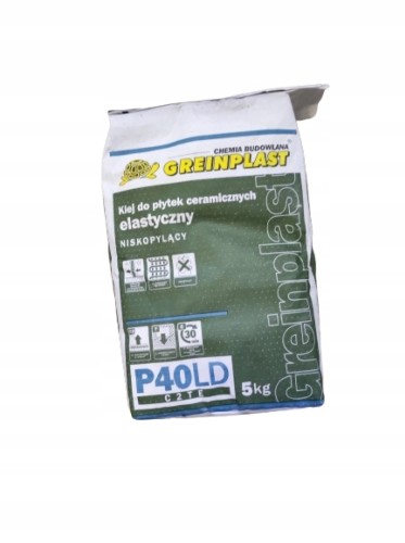 Klej do płytek P40LG 5kg Greinplast
