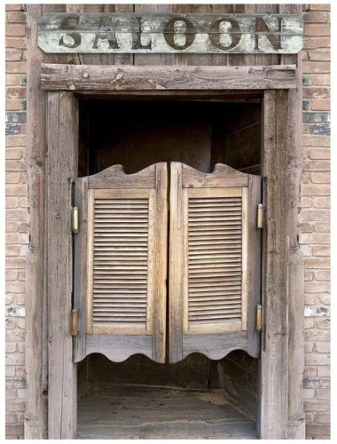 FOTOTAPETA 3d drzwi wejście wahadłowe western saloon 184x254